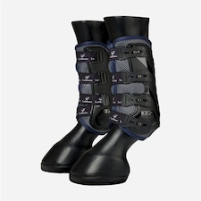 LeMieux Ultra Mesh Snug Boots Front Blue | Medium
