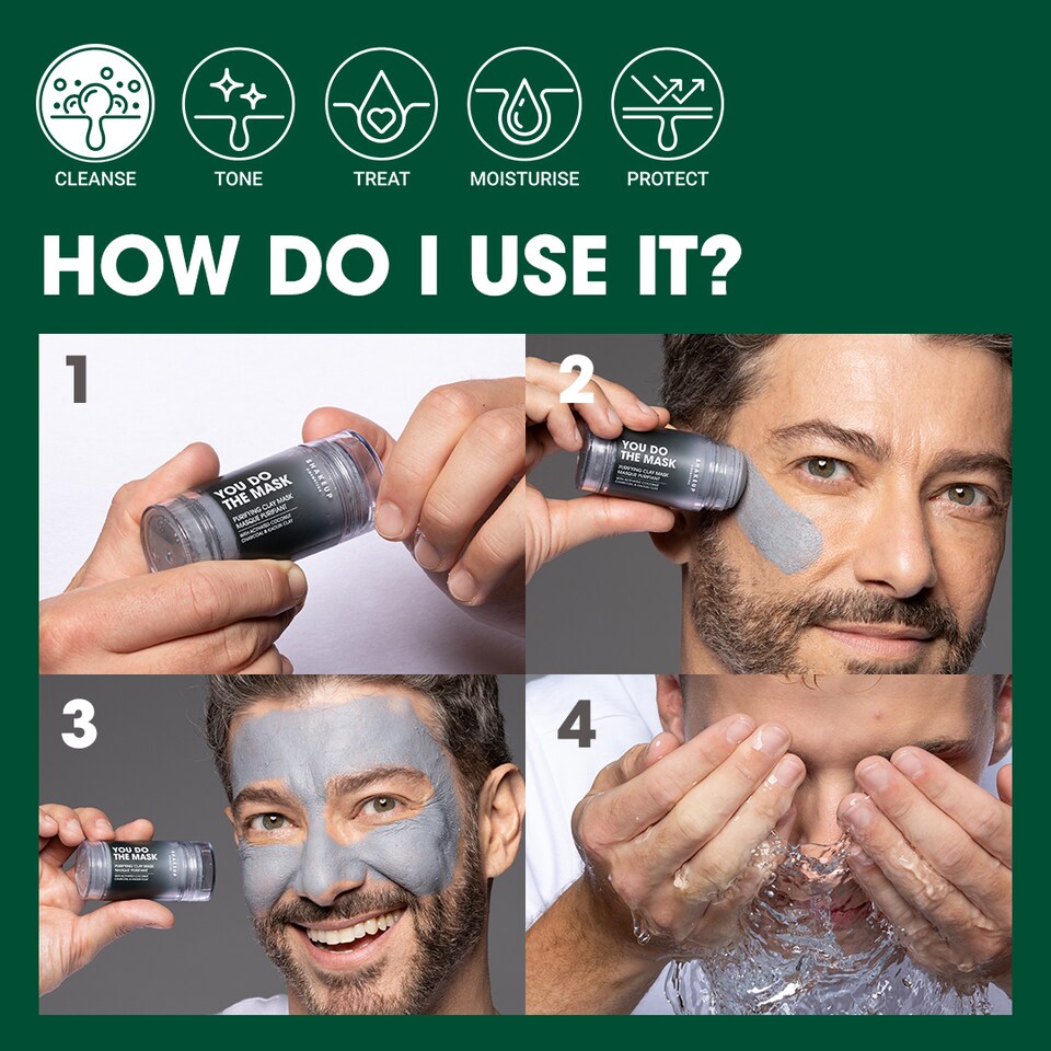 image 1 of Shakeup Cosmetics YOU DO THE MASK Men's Charcoal Face Mask Stick - 35g