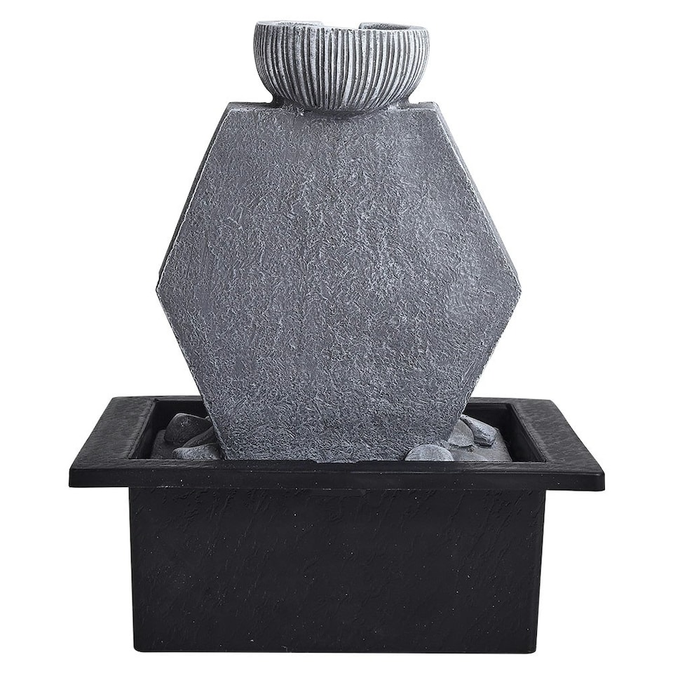 image 1 of Living and Home Garden Resin Fountain with LED Light
