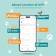 image 6 of AirTag Holder & Collar for Pets GPS Tag & App with Smart QR ID