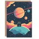 image 1 of You Are My World Space Sunset Universe Anniversary Valentines Day Card