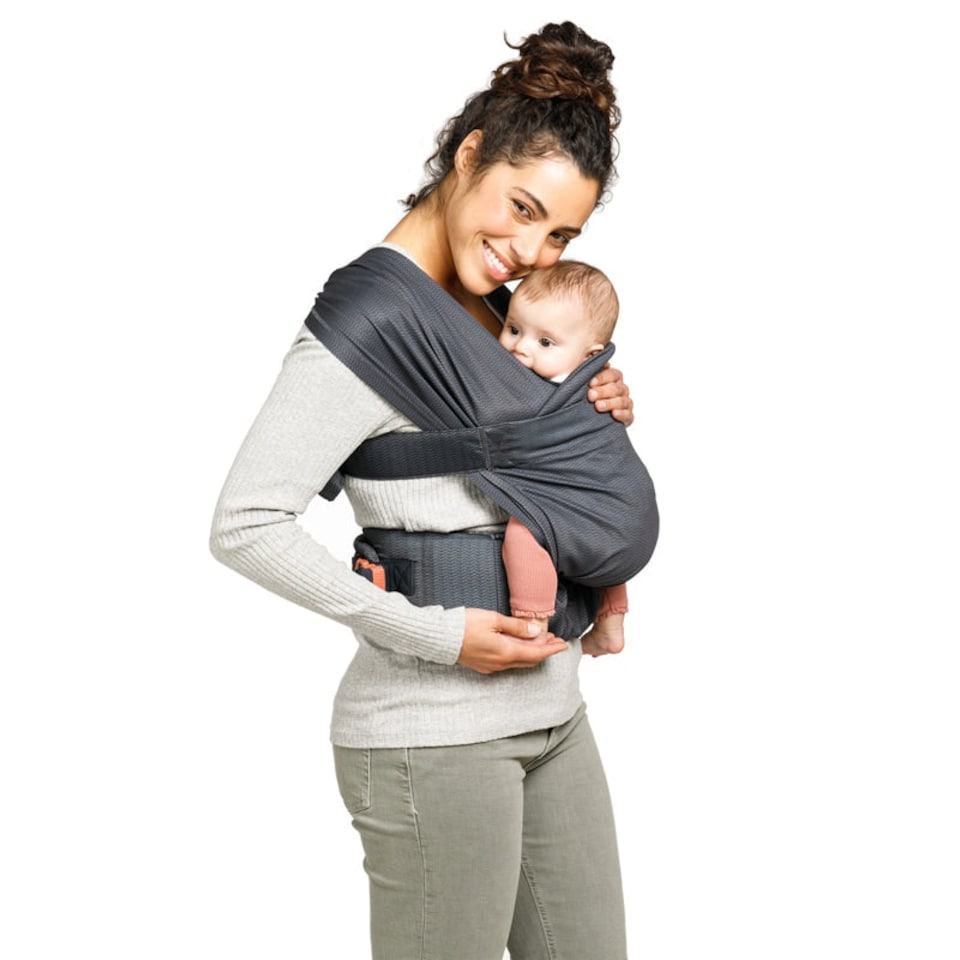 image 1 of Infantino Hug & Cuddle Adjustable Hybrid Wrap Carrier