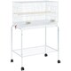 image 1 of Yaheetech 118.5 cm Flight Cage with Rolling Stand and Slide-out Tray White