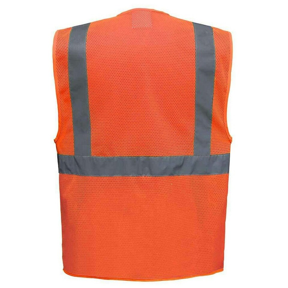 image 1 of Yoko Unisex Adult Hi-Vis Vest - Orange - XXL