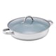 image 1 of Cooks Professional Stainless Steel Non-Stick Saute Pan 30cm with Lid for All Hobs