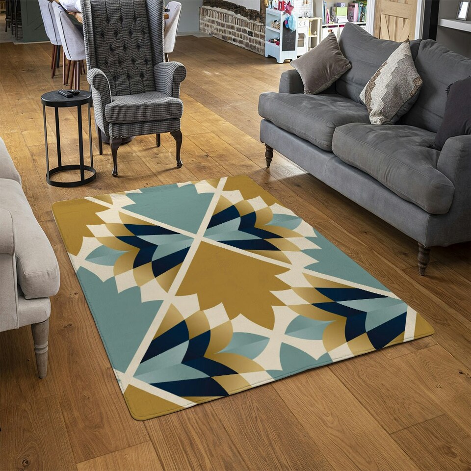 image 1 of Cleopatra Fan Ethnic Pattern (Rug) Multi | Medium: 80x150cm
