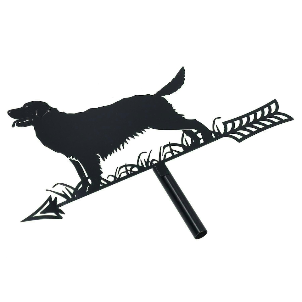 image 1 of High Quality Black Metal Golden Retriever Silhouette Weather Vane Dog Lover Gift