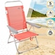 image 3 of Folding Chair Aktive Flamingo Coral 48 x 99 x 57 cm (4 Units) N/A