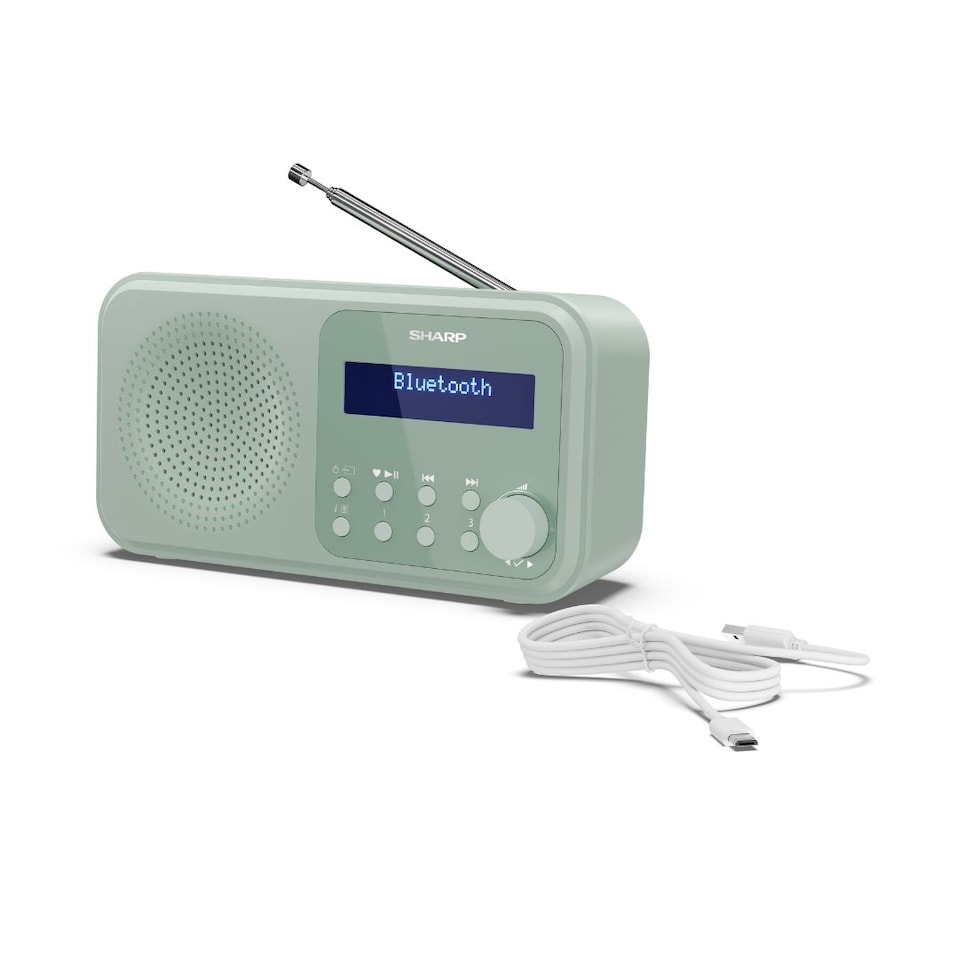 image 1 of SHARP DR-P420(GN) Tokyo Portable Digital Radio DAB/DAB+/FM - Aquamarine Green