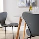 image 8 of Trinity Table and 4 Penny Chairs Dining Set White Top Wooden Legs | Brown | Brown