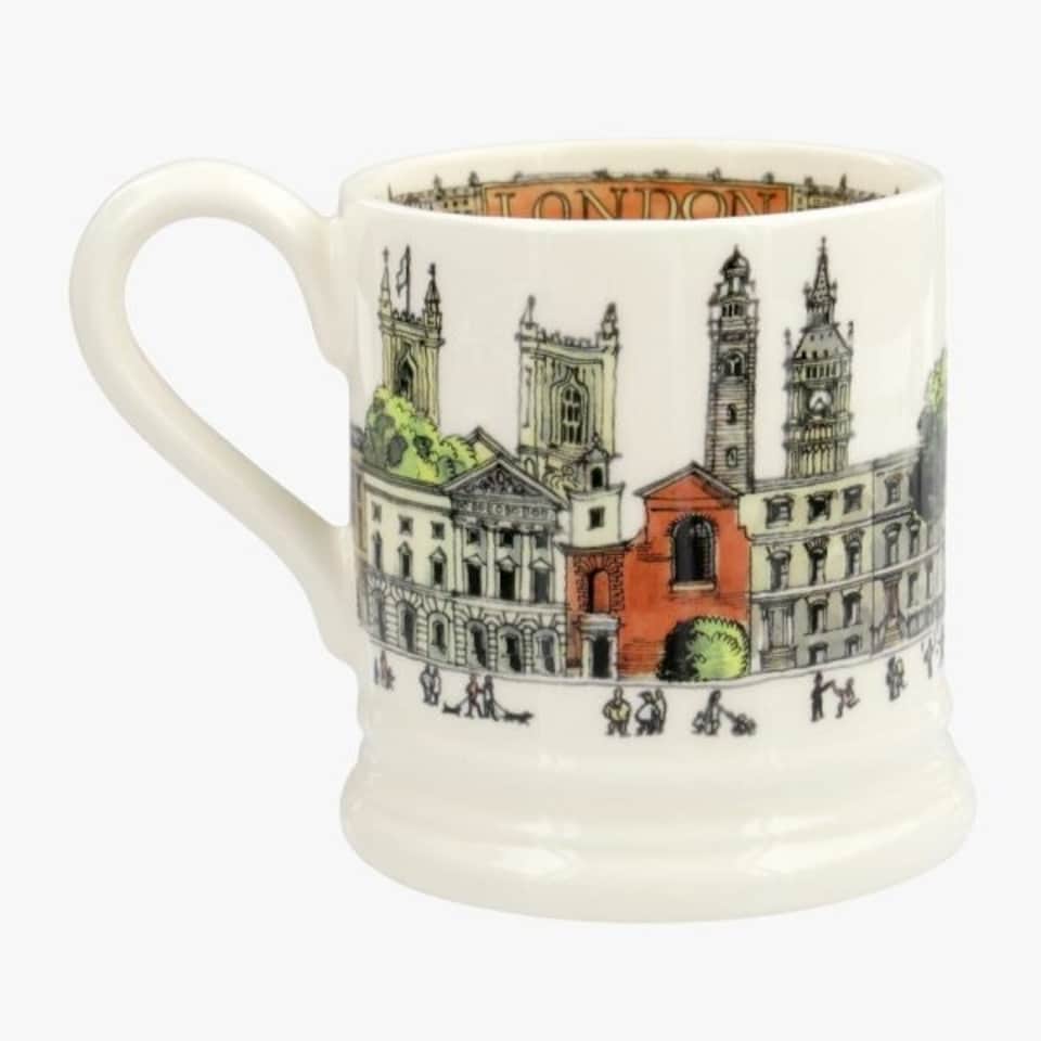 image 1 of Mug: 1 x 300ml London Mug, Ceramic White