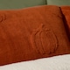 image 3 of OHS Pumpkin Tufted Soft Cosy Plush Winter Warm Teddy Fleece Duvet Cover and Pillowcase Bedding Set | Orange | Burnt Orange | King