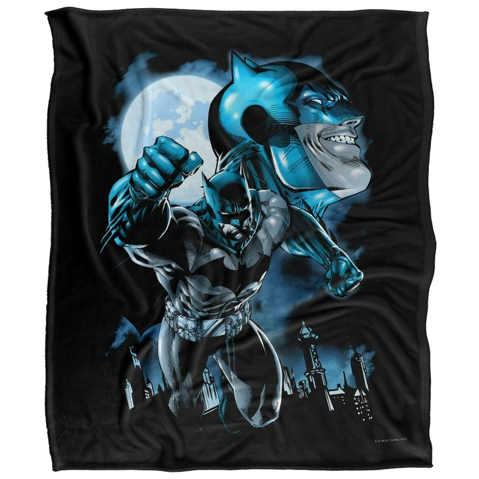 image 1 of Batman Action Pose Blanket - Multicoloured - One Size