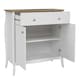 image 5 of Baroque Sideboard 2 Doors 1 Drawer in Pure White Iced Coffee Lacquer