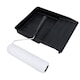 image 4 of 9” Painting Decorating Paint Tray and Wool Type Roller Egg Shell Gloss Paints 3pk