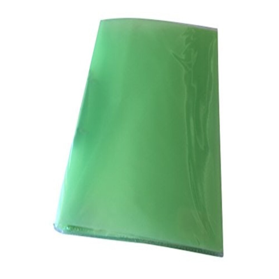 image 1 of Pack of 10 A4 Slim Green Translucent Ringbinders by Janrax