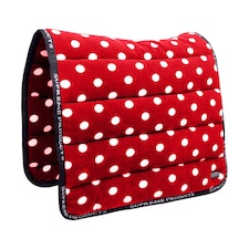 Supreme Products Dotty Fleece Horse Saddlepad - Rosette - Pony