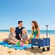 image 8 of Outsunny 62L Festival Trolley, 60kg Heavy Duty Folding Trolley Cart, Blue | Blue