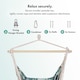 image 5 of Vonhaus Seville Outdoor Hanging Chair with Attachments