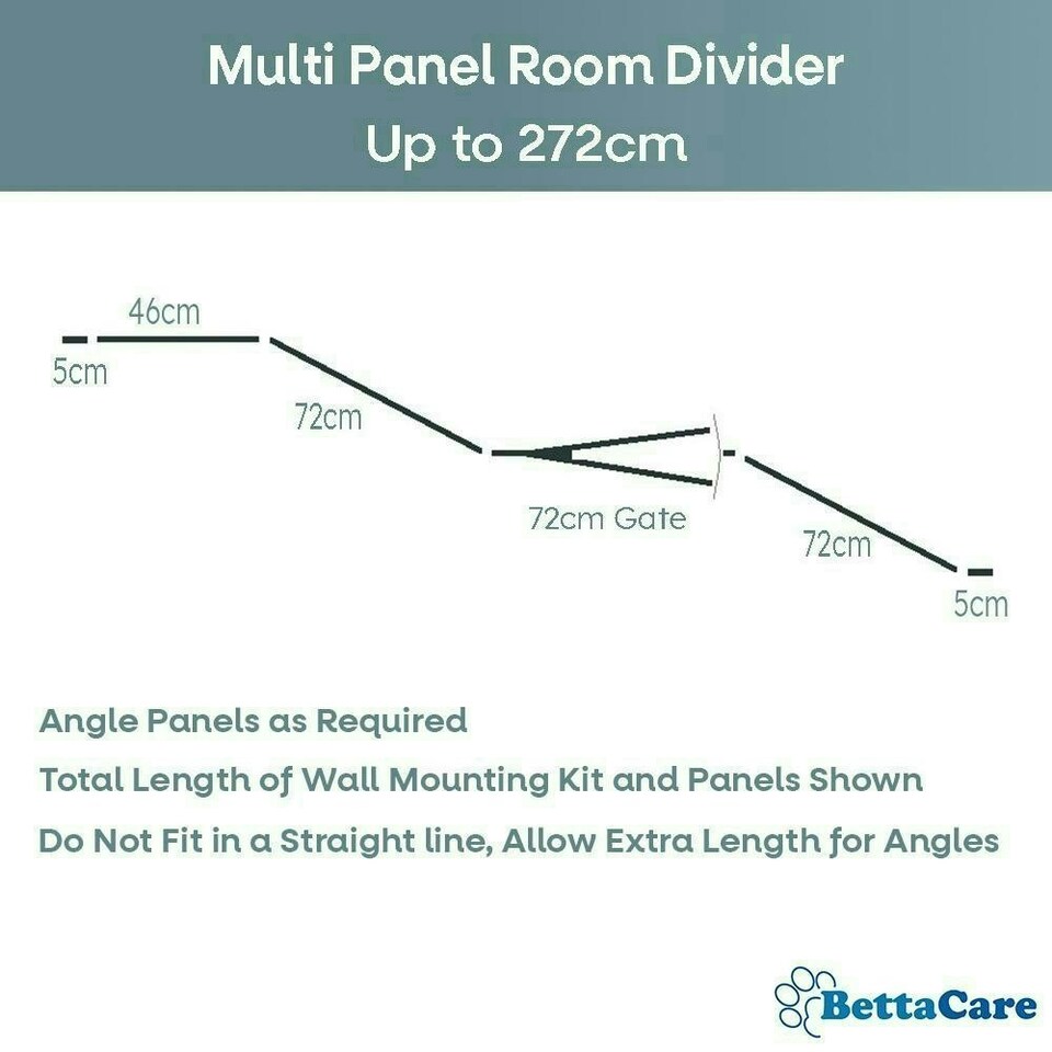 image 1 of Bettacare Premium Extra Tall Multi Panel Flexible Dog Barrier, up to 272cm Wide, Black, 105cm Tall, Dog Barrier for Pets Dogs and Puppy Black