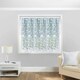 image 1 of Hawaii White Floral Net Panel 5 M x 137 cm Contemporary Trailing Leaf Design with Butterflies Pre Cut Net Panel