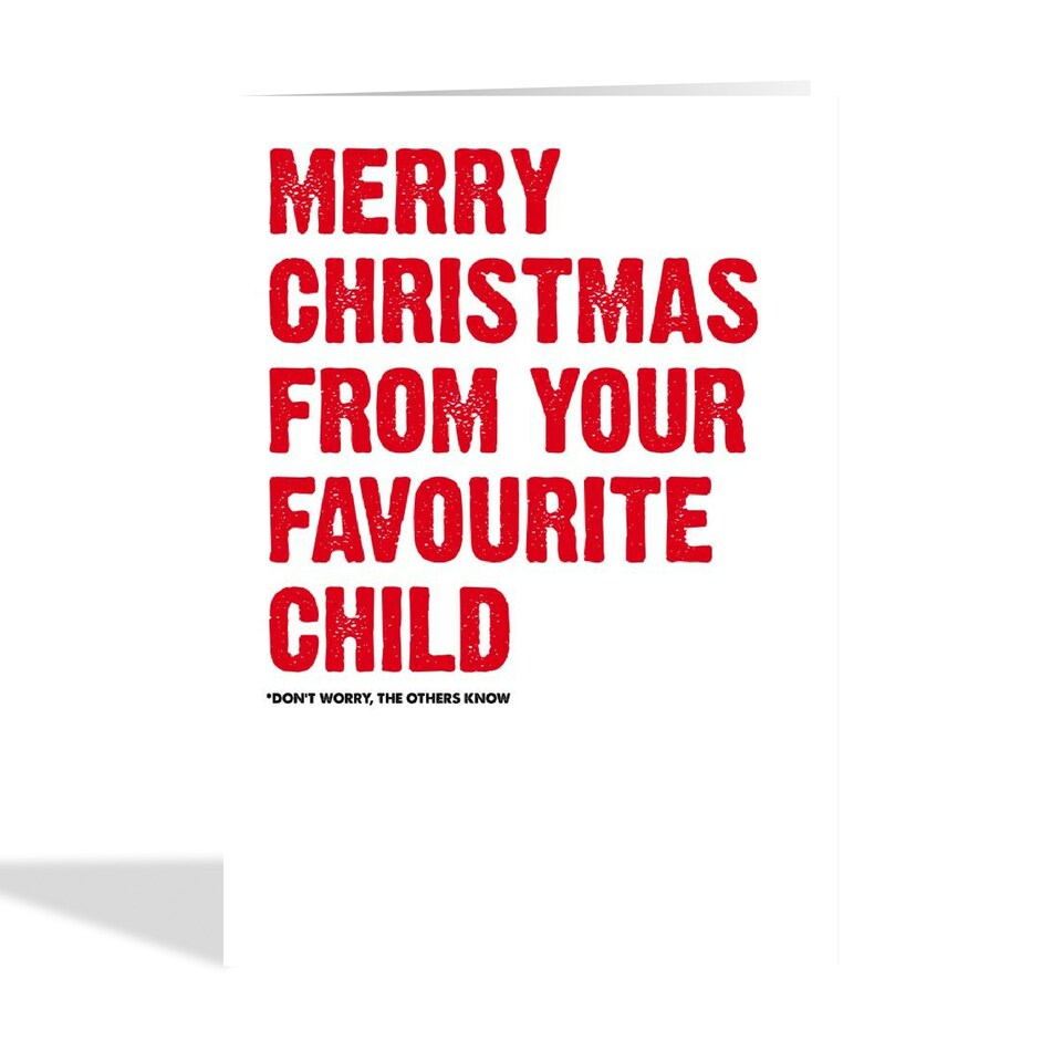 image 1 of Funny From Your Favourite Christmas Card For Parents