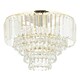 image 1 of BHS Paladina 3 Light Flush Ceiling Light | Gold | Satin Brass | 1