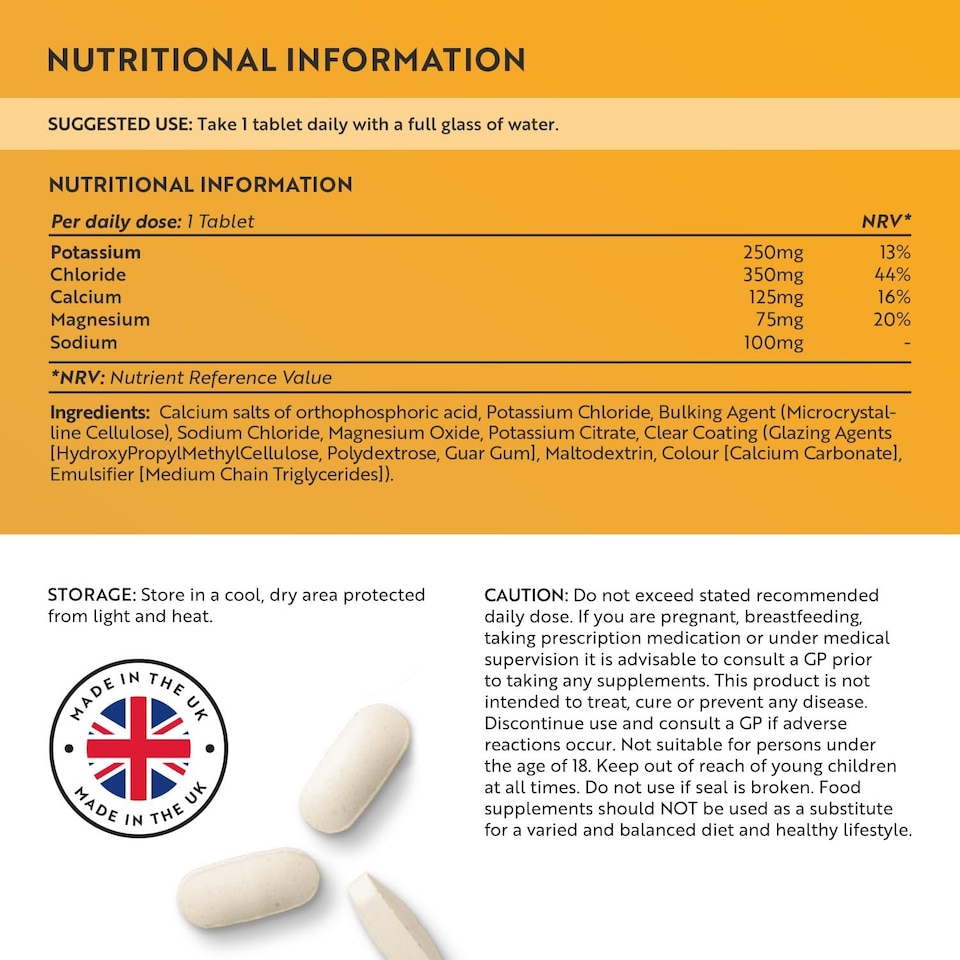 image 1 of Nutravita Electrolyte Replacement Complex with Added Magnesium, Potassium & Calcium - Muscle Function & Electrolyte Balance - 400 Vegan Tablets