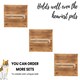 image 3 of NOVECRAFTO Cat Wall Steps – Set of 5 Square Wooden Shelves with Sisal Rope – Wall-Mounted Climbing Furniture for Indoor Cats – Natural Wood Finish