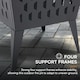 image 4 of Sunjoy Steel Outdoor Fire Pit with Fire Poker