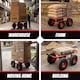 image 8 of MoverX Heavy Duty Furniture Dolly 540kg — 4 Rubber Wheels, Moving Trolley for Appliances, Furniture & Equipment, Red