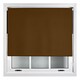 image 1 of FURNISHED Roller Blind Blackout Easy Fit Trimmable Insulated UV Protection with Metal Fittings | Brown | Brown