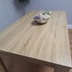 image 4 of Dining Table and 2 Benches Oak Effect Table With 2 Benches Dining Room Furniture | Brown
