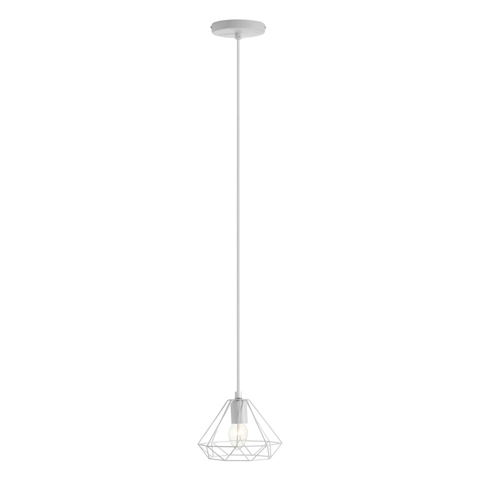 image 1 of Interiors by Premier Beli White Metal Wire Pendant Light