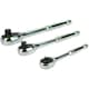 image 1 of 1/4" 3/8" 1/2" Drive Ratchets 72 Teeth Quick Release Socket Drivers 3pc Set
