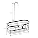 image 5 of Showerdrape Dante Black Corner Caddy and Mini Shower Caddy | Black | 1