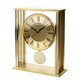 image 3 of Wm.Widdop Gold Mantel Clock With Pendulum Gold