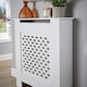 image 6 of Small Radiator Cover MDF Wooden Home Decorative Modern Design | White