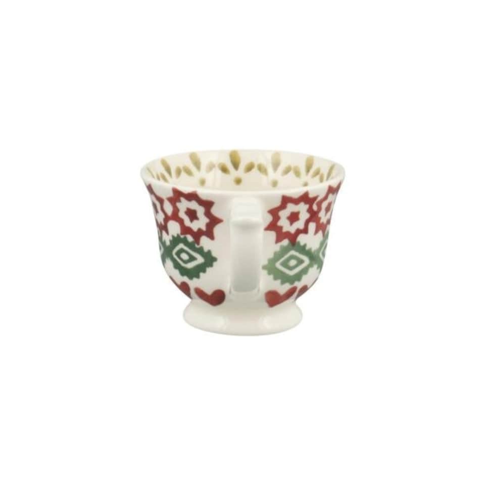 image 1 of Cup: 1 x 30ml Emma Bridgewater Christmas Joy Tiny Teacup Boxed, Ceramic White