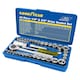 image 2 of Goodyear 40pc 1/4" & 3/8" socket driver set metric imperial ratchet bolts spark