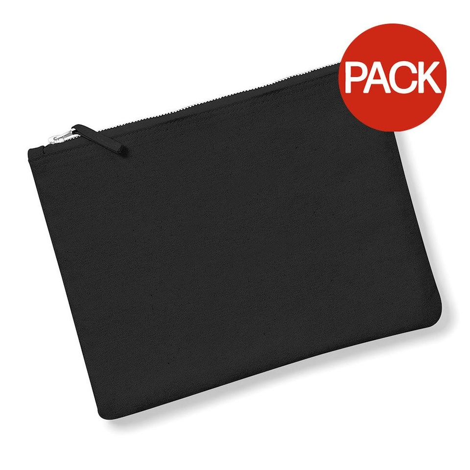 image 1 of Westford Mill Canvas Accessory Case (Pack of 2) - Black - M | Black