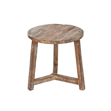 Side table Home ESPRIT White Brown 45 x 45 x 45 cm N/A