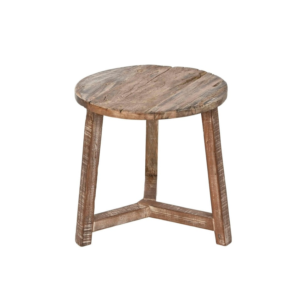 image 1 of Side table Home ESPRIT White Brown 45 x 45 x 45 cm N/A