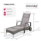 image 6 of Sun Lounger Cassis - 6-step adjustable backrest, removable headrest, with wheels | Grey | grey | 1
