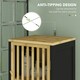 image 8 of HOMCOM Tall Bathroom Cabinet Bamboo Cupboard with Adjustable Shelves, Black