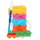 image 1 of Fax Potato Number 1 Pinata Set with Stick & Blindfold - Blue Stick