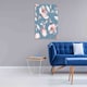 image 2 of Spring flowers and leaves (Canvas Print) 30cm x 30cm