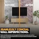image 6 of NOVECRAFTO Rose Marble Slim Stone Brick 3D Wall Panels (96cm x 48cm) DIY PVC Plastic Cladding Panels