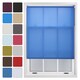image 1 of FURNISHED Daylight Sheer Roller Window Blinds Made to Measure | Blue | Blue | (W) 240cm x (L) 165cm