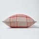image 2 of Homescapes Grey & Red Tartan Pattern Cushion Cover - 60 x 60 cm | Red | Grey & Red | 60 x 60 cm